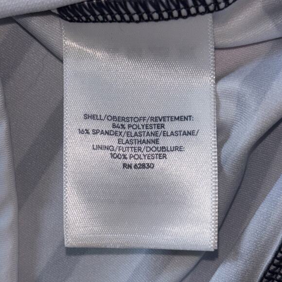 Lands End Girls Size 10 Pink Navy White Long Sleeve Rash Guard Swim Shirt - Picture 6 of 7